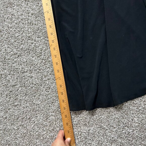 Clara Sunwoo Women's Large Black Wide-Leg High-Waisted Pants Polyester/Spandex - Picture 9 of 10